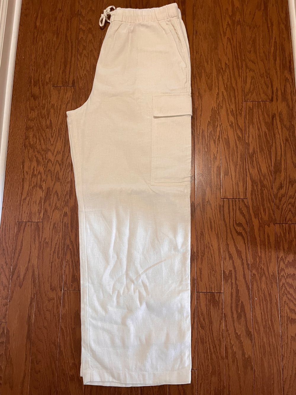 Calvin Klein Woman’s Light Cream Cargo Lounge Pants